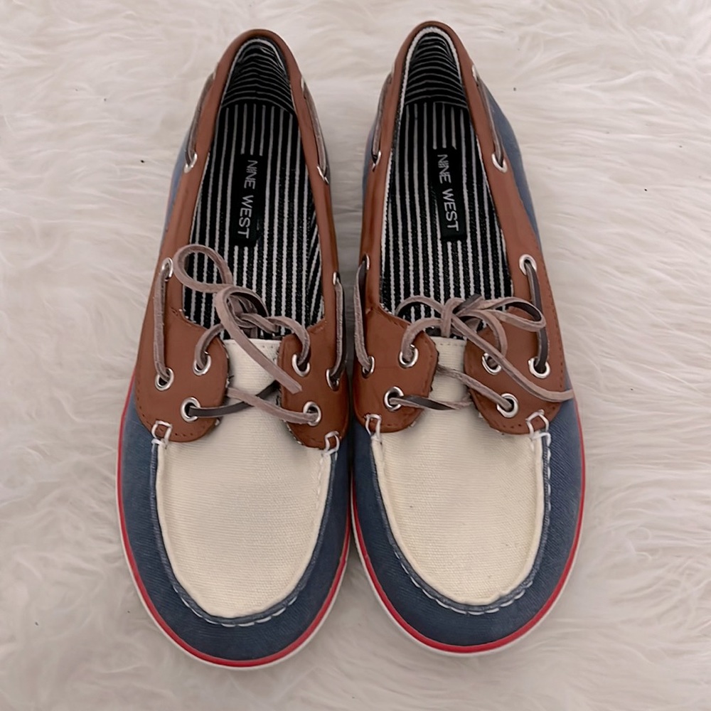 Brand new Nine West boat loafers